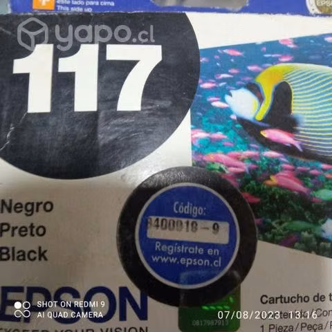 Tinta epson 117 black original