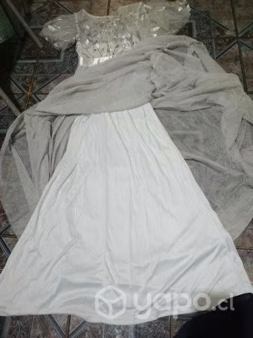 Vestido de Gala plomo M - Imagen 4