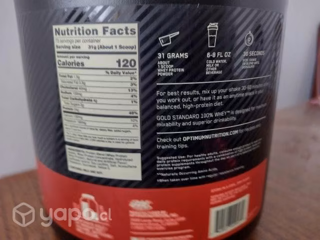 Gold Standard 100% Whey Protein (5 Lb) - Original - Imagen 4