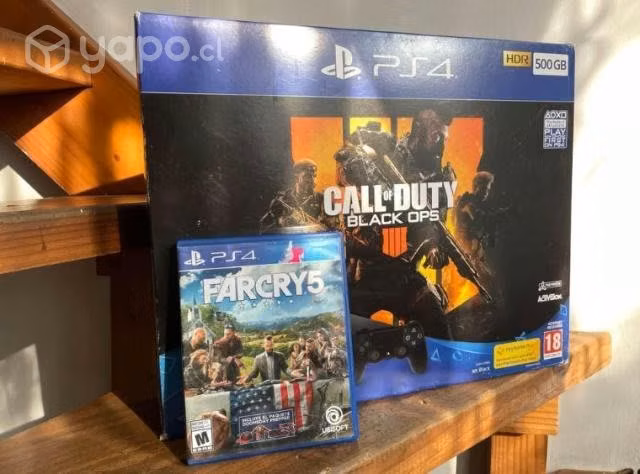 Ps4 + mando azul + juego fisico