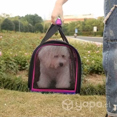Bolso Transporte Mascotas Rosado 34x24x23 CM