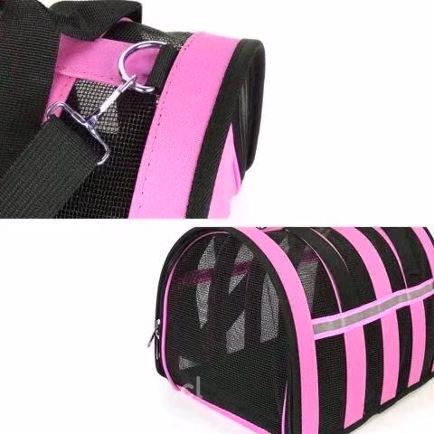 Bolso Transporte Mascotas Rosado 34x24x23 CM