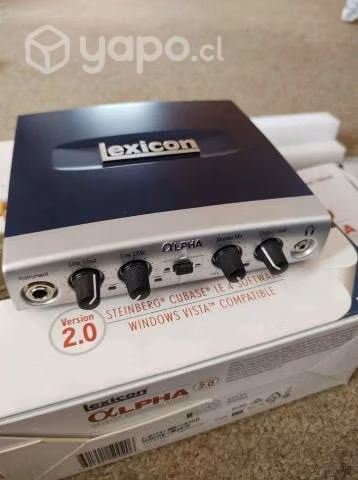 Lexicon alpha interfaz de audio