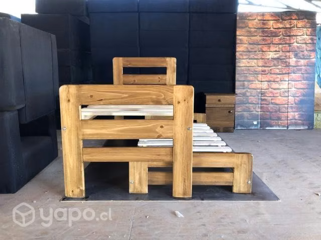 Cama nido de madera 1 o 1.5 plazas