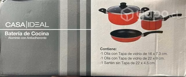 Batería de cocina casa ideal de 5 piezas