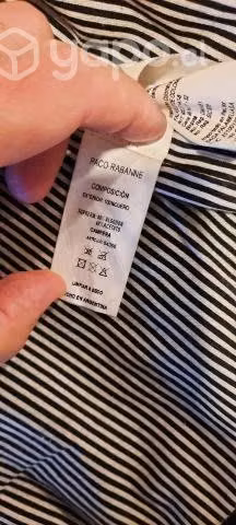 Chaqueta de Cuero Impecable Paco Rabanne Talla XL - Imagen 2