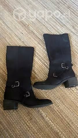 Botas cuero gacel número 37 negro, cómodas