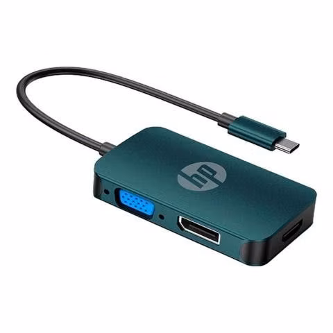 Adaptador usb-c a hdmi, display port, vga. marca h - Imagen 3