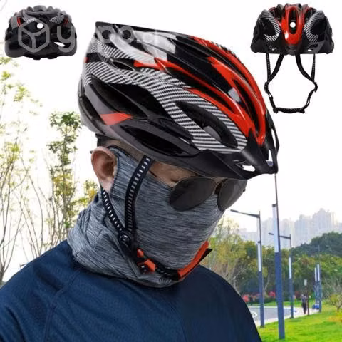 Casco Rojo Bicicleta Profesional Full Seguridad Co