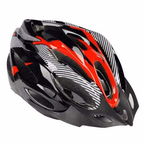 Casco Rojo Bicicleta Profesional Full Seguridad Co
