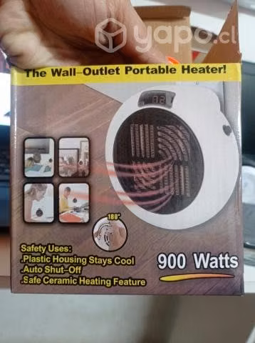 Calefactor Portátil Calentador Pared 900w - Imagen 4