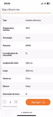 Peineta alisadora - Imagen 2