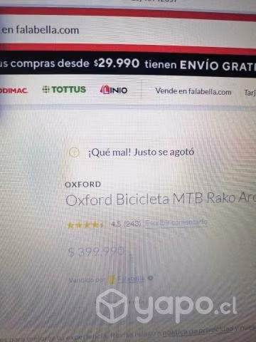 Bicicleta Oxford Rako Mtb