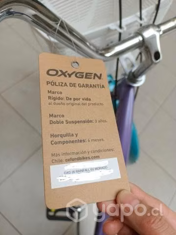 Bicicleta de paseo Rainfall aro 26