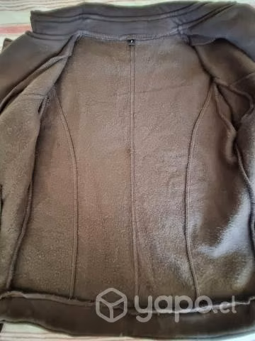 Chaqueta polar, café. Botones y bolsillos. S - Imagen 6