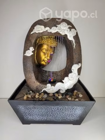 Fuente De Agua Rostro Buda Con Cortina De Agua 40