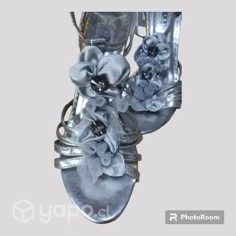 Sandalias plata