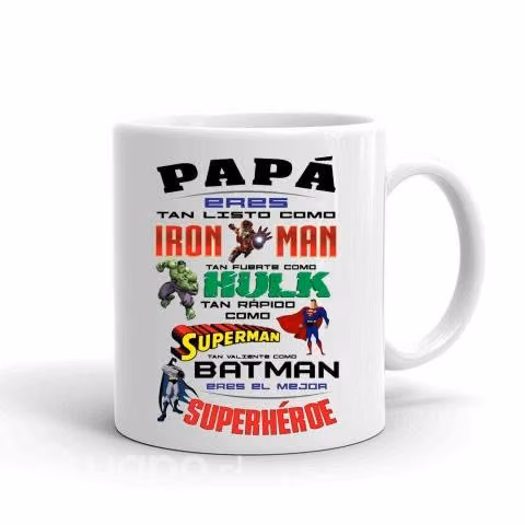 Taza/Tazon/Mug Papá personalidad de superhéroe 2