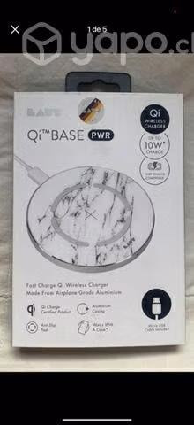 Cargador carga rápida inalámbrico LAUT Qi base PWR