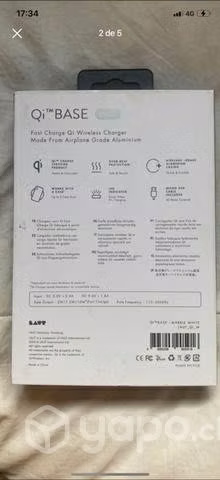 Cargador carga rápida inalámbrico LAUT Qi base PWR