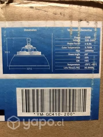 Lámparas led 200 watts Nuevas - Imagen 5