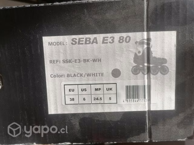 Patines seba E3 80 usados talla 38