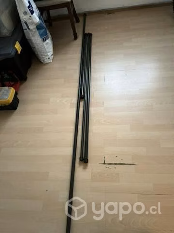 Fierros para cortina+2 bases