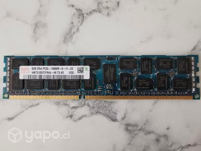 Memoria Ram 8GB Ddr3 2Rx4 PC3L 10600R - Imagen 2