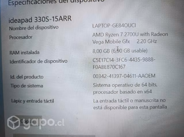Lonovo idealpad 330s-15ARR - Imagen 2