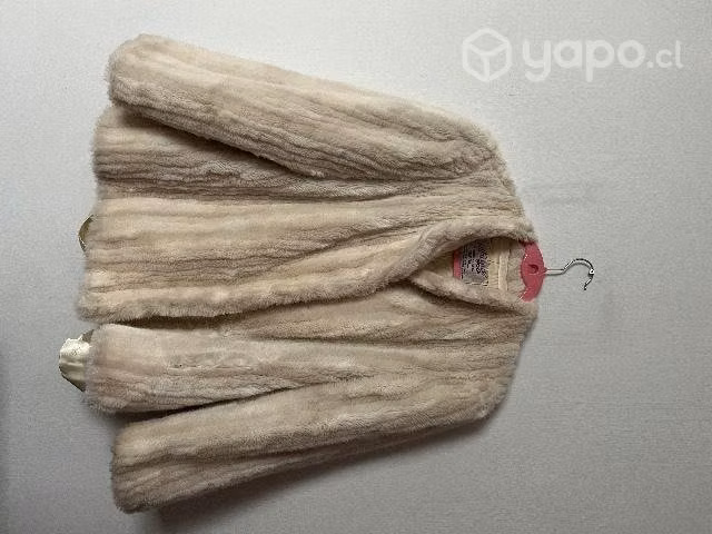 Abrigo de piel peludo vintage