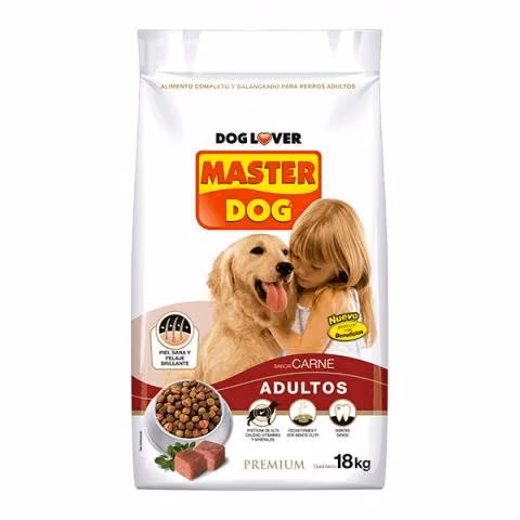 Comida para Perros - Master Dog Adulto Carne 18 Kg