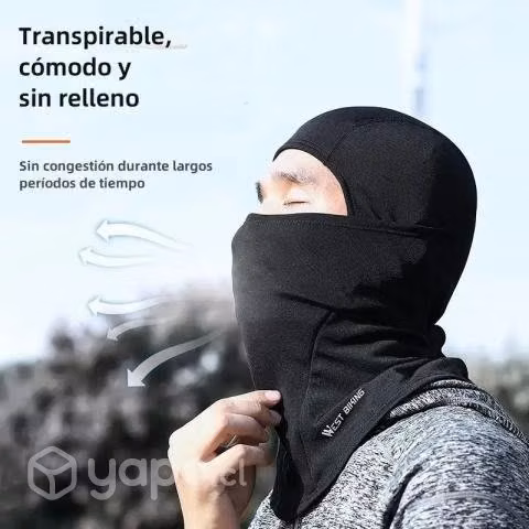 Pasamontañas resistente al viento con Forro polar