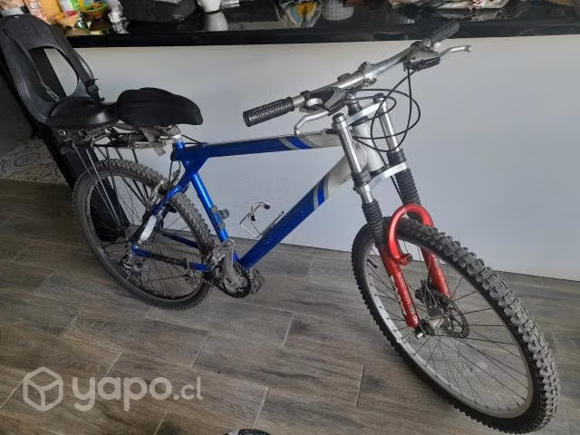 Bicicleta con silla niño
