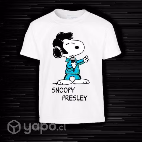 Polera Snoopy Elvis Presley