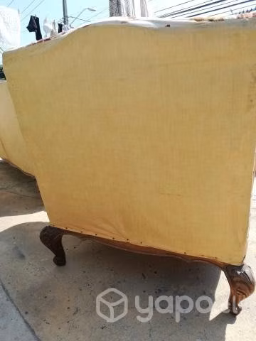 Sillones años 50 patas talladas para restaurar
