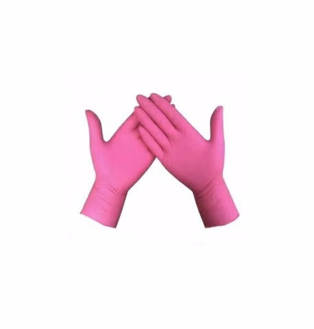 Guantes rosados