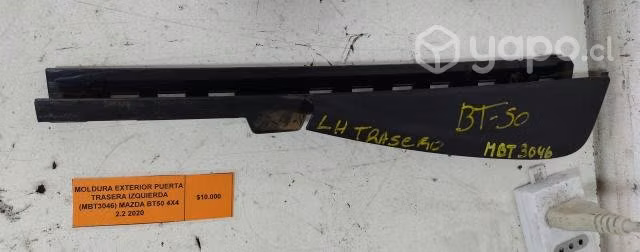 Moldura Ext pta tras izq (MBT3046) Mazda BT50 2020