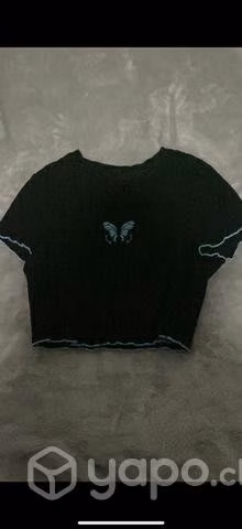 Polera crop top