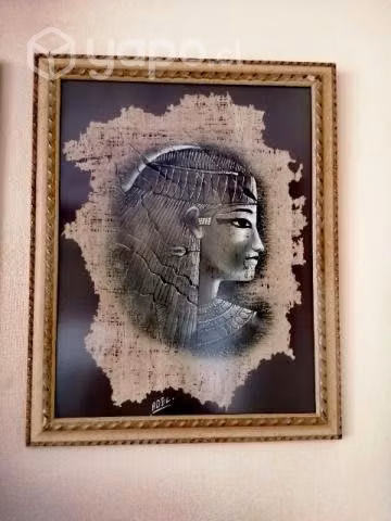 Papiros originales, enmarcados