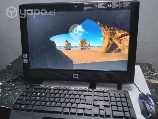 Computador compac todo en uno ,buen estado se re - Imagen 3