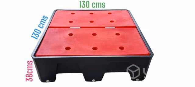 Pallet antiderrame 4 tambores