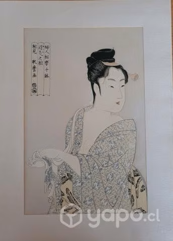 Laminas de colección Utamaro
