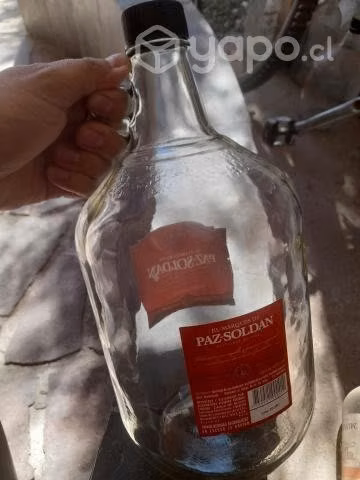 Botellones vidrio grueso 4 lts