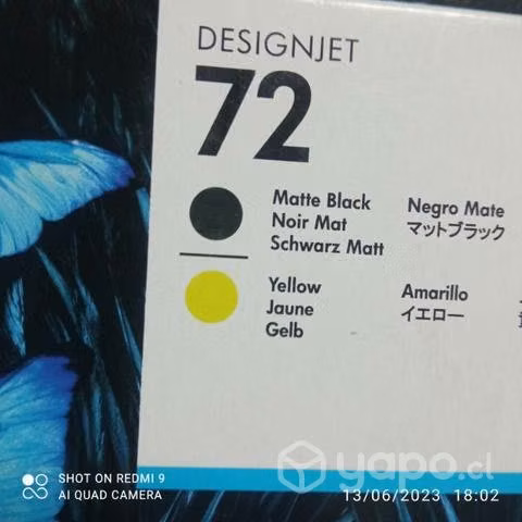 Cabezales HP 72 colores originales