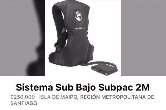 Sub Bajo Subpac 2M