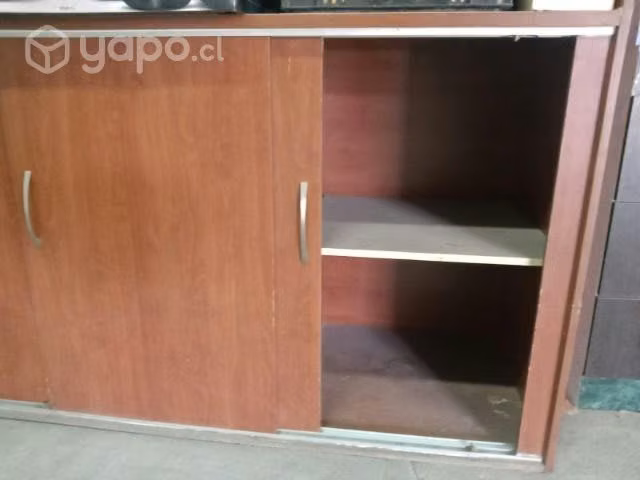 Mueble organizador con puertas corredizas