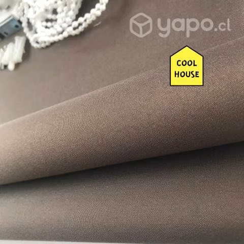 Cortinas Roller Lisa color  CAFÉ - Imagen 3