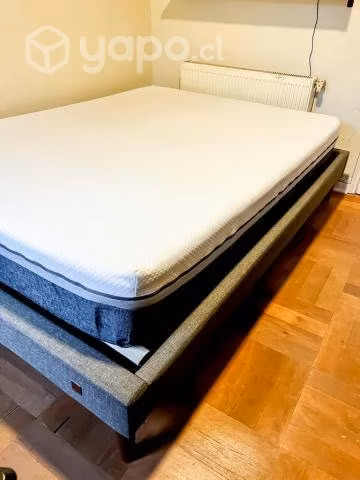 Base Cama 2 Plazas Europea + Colchon Cic Orthopedi