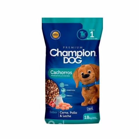 Alimento para Perros - Champion dog cachorros 18kg