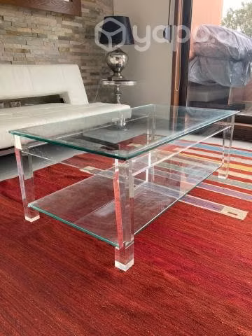 Mesa de acrílico y vidrio - Imagen 2